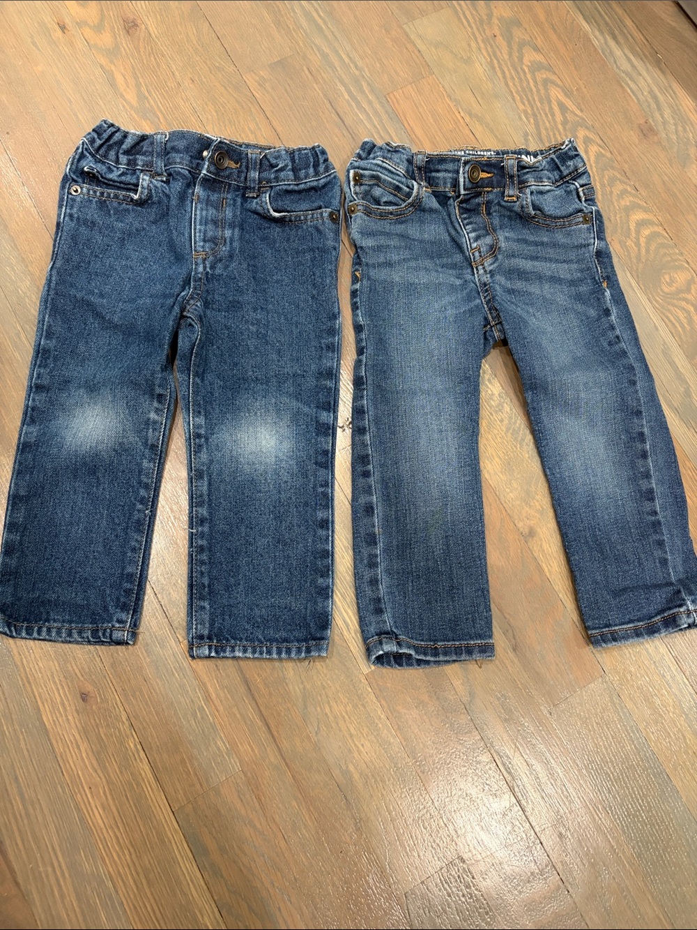 Kids Dark Blue Denim Jeans - set of 2